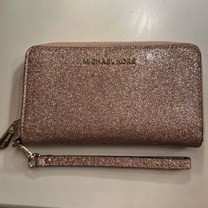 sparkly michael kors wallet/ wristlet